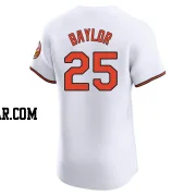 Don Baylor Men's Baltimore Orioles White Elite Home Jersey