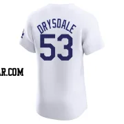 Don Drysdale Men's Los Angeles Dodgers White Elite Home Jersey