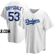 Don Drysdale Men's Los Angeles Dodgers White Replica Home Jersey