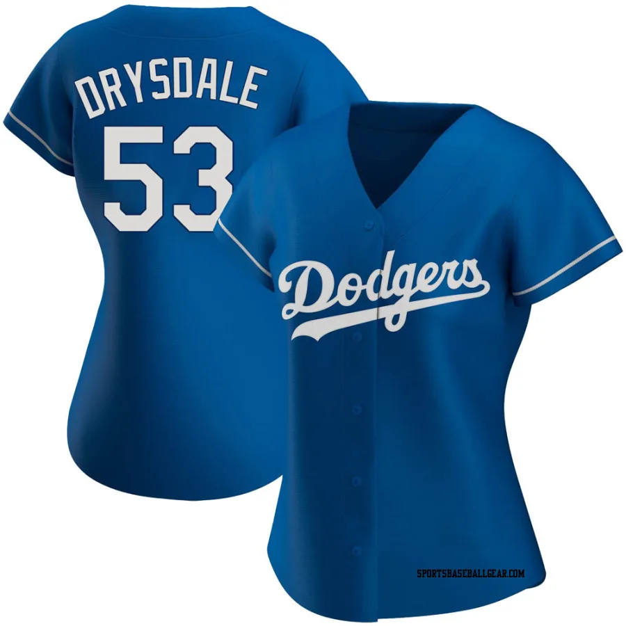 Don Drysdale Women's Los Angeles Dodgers Royal Replica Alternate Jersey