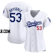 Don Drysdale Women's Los Angeles Dodgers White Limited Home Jersey