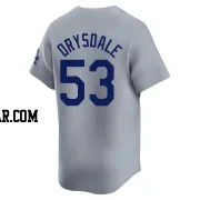 Don Drysdale Youth Los Angeles Dodgers Gray Limited Away Jersey