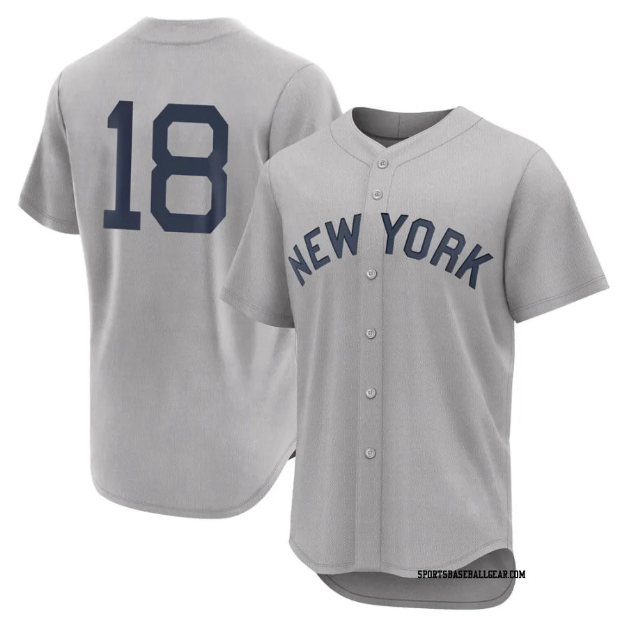 Don Larsen Men's New York Yankees Gray Authentic 2021 Field of Dreams Jersey