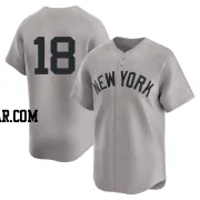 Don Larsen Men's New York Yankees Gray Limited Away 2nd Jersey