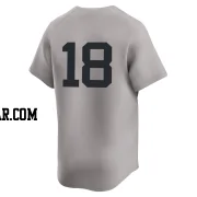 Don Larsen Men's New York Yankees Gray Limited Away 2nd Jersey