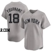 Don Larsen Men's New York Yankees Gray Limited Away Jersey