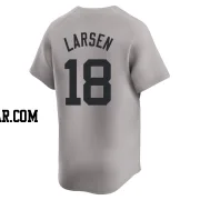 Don Larsen Men's New York Yankees Gray Limited Away Jersey