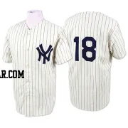 Don Larsen Men's New York Yankees White Authentic Throwback Jersey