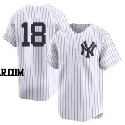 Don Larsen Men's New York Yankees White Limited Yankee Home 2nd Jersey