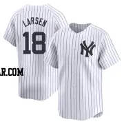 Don Larsen Men's New York Yankees White Limited Yankee Home Jersey