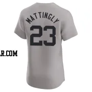 Don Mattingly Men's New York Yankees Gray Elite Road Jersey