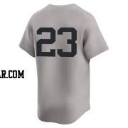 Don Mattingly Men's New York Yankees Gray Limited Away 2nd Jersey