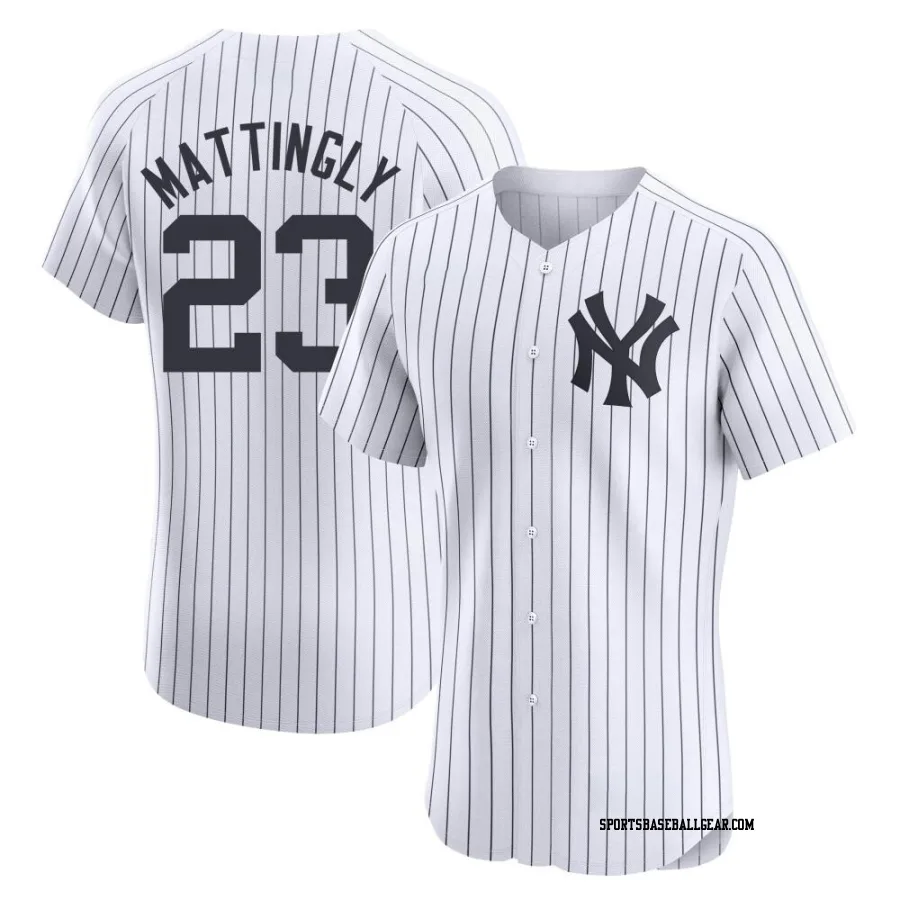 Don Mattingly Men's New York Yankees White Elite Home Jersey