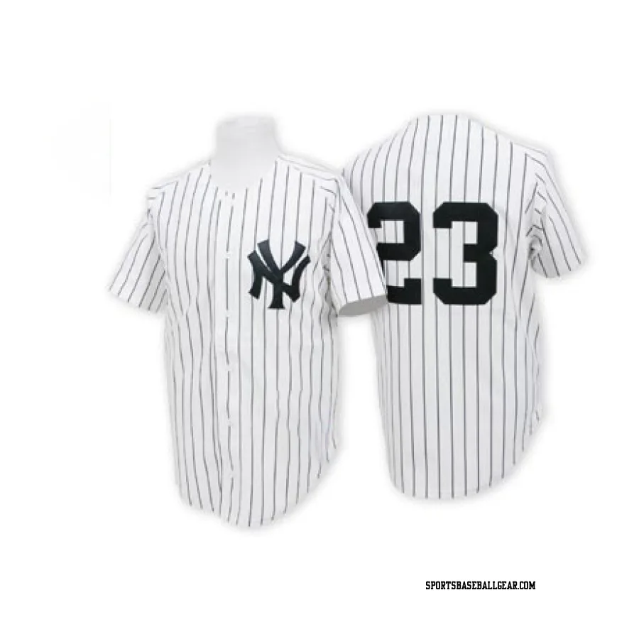 Don Mattingly Men's New York Yankees White Replica Throwback Jersey