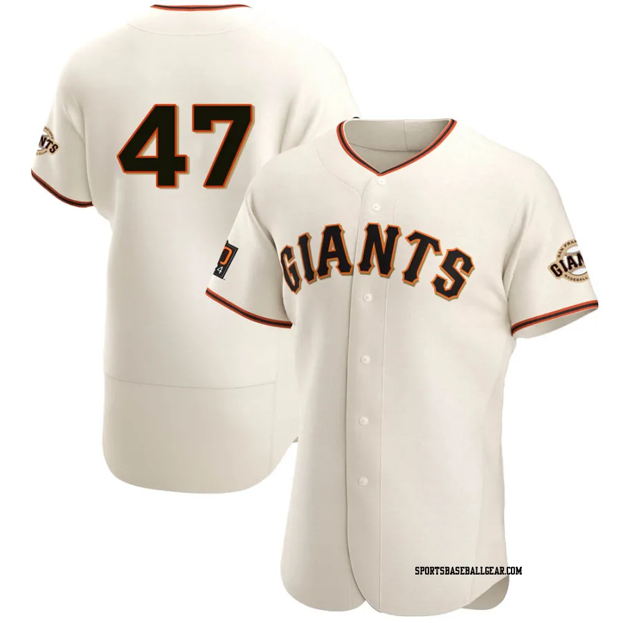 Don Mcmahon Men's San Francisco Giants Cream Authentic Home Jersey