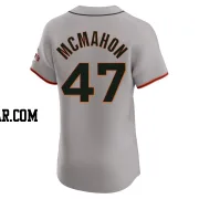 Don Mcmahon Men's San Francisco Giants Gray Elite Road Jersey