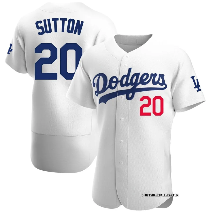 Don Sutton Men's Los Angeles Dodgers White Authentic Home Jersey