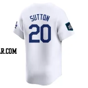 Don Sutton Men's Los Angeles Dodgers White Limited 2024 World Tour Seoul Series Home Jersey