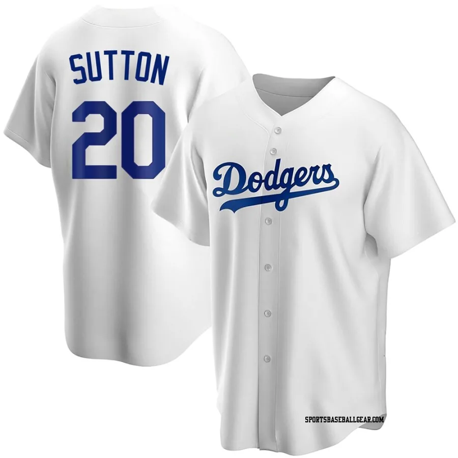 Don Sutton Youth Los Angeles Dodgers White Replica Home Jersey