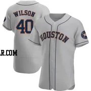 Don Wilson Men's Houston Astros Gray Authentic Road Jersey