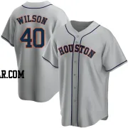 Don Wilson Men's Houston Astros Gray Replica Road Jersey