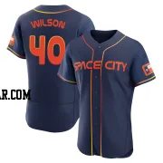 Don Wilson Men's Houston Astros Navy Authentic 2022 City Connect Jersey