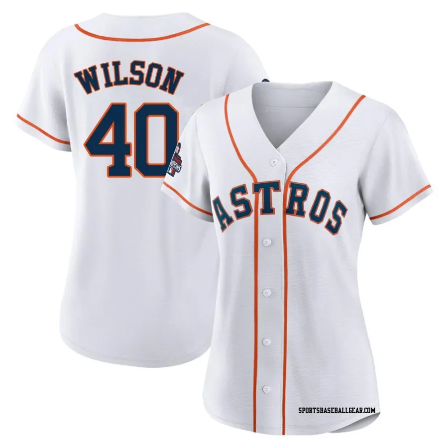 Don Wilson Women's Houston Astros White Authentic 2022 World Series Champions Home Jersey