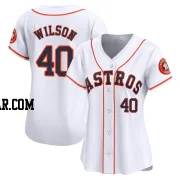 Don Wilson Women's Houston Astros White Limited Home Jersey