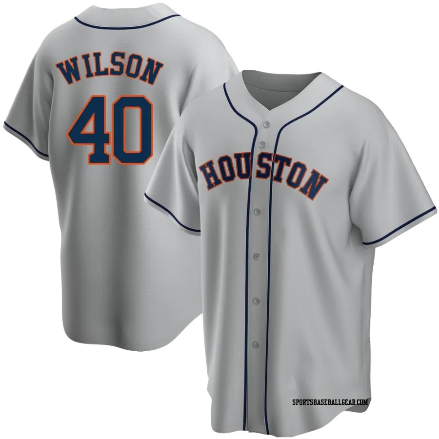 Don Wilson Youth Houston Astros Gray Replica Road Jersey