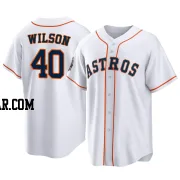 Don Wilson Youth Houston Astros White Replica 2022 World Series Home Jersey