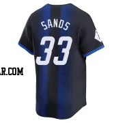 Donny Sands Men's Detroit Tigers Blue Limited 2024 City Connect Jersey