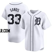 Donny Sands Youth Detroit Tigers White Limited Home Jersey