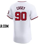 Donovan Casey Men's Washington Nationals White Elite Home Jersey