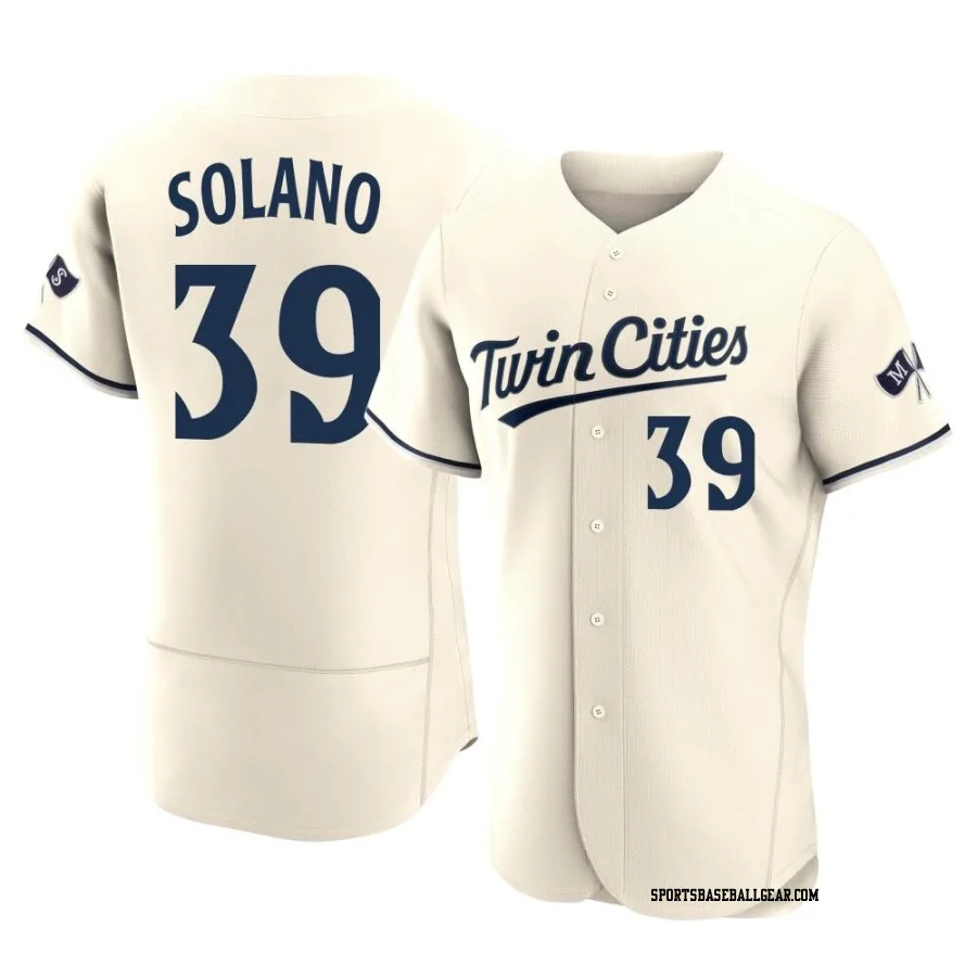 Donovan Solano Men's Minnesota Twins Cream Authentic Alternate 2023 Jersey