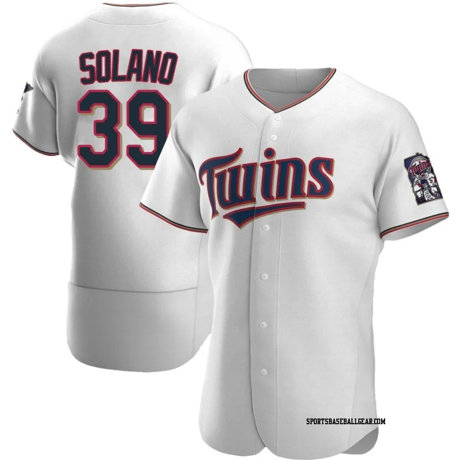 Donovan Solano Men's Minnesota Twins White Authentic Home Jersey