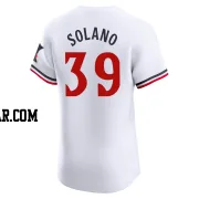 Donovan Solano Men's Minnesota Twins White Elite Home Jersey