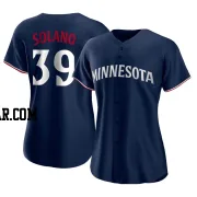 Donovan Solano Women's Minnesota Twins Navy Authentic Alternate Jersey