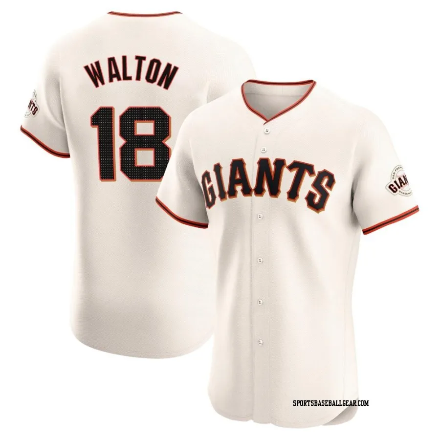 Donovan Walton Men's San Francisco Giants Cream Elite Home Jersey