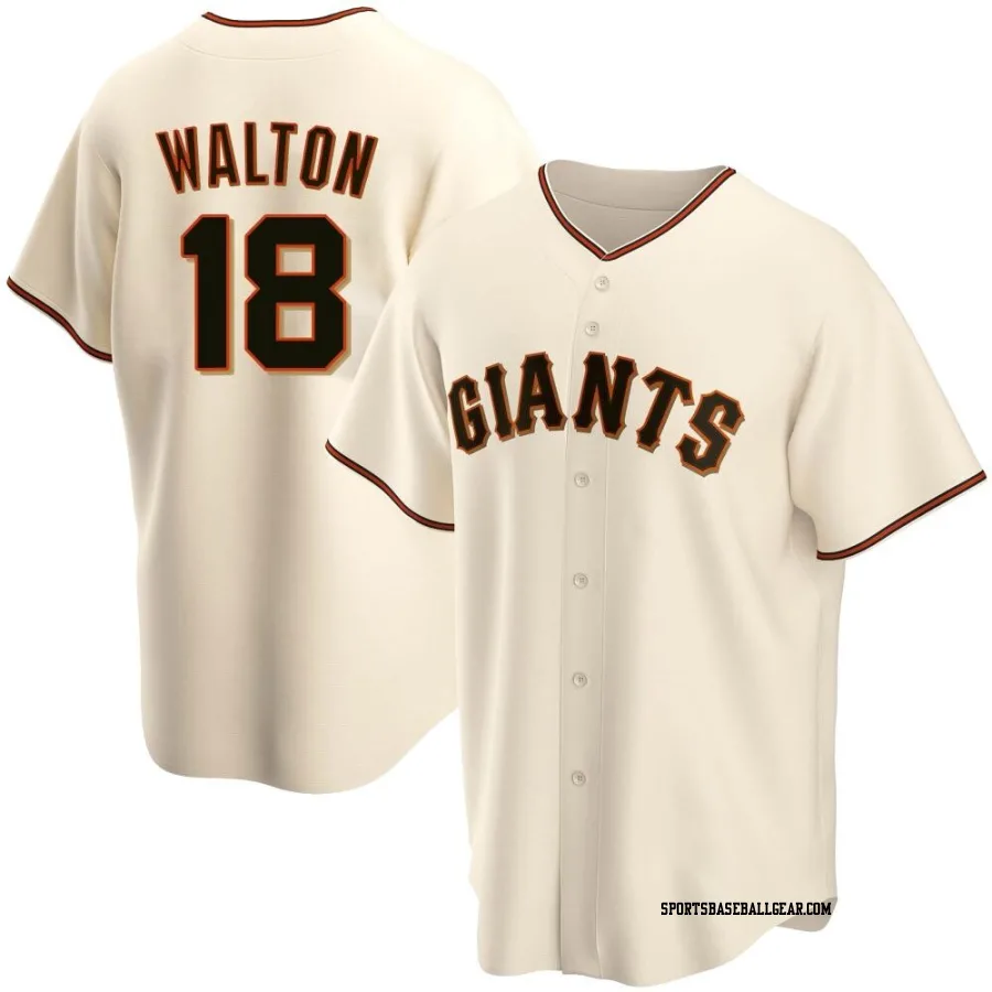 Donovan Walton Men's San Francisco Giants Cream Replica Home Jersey