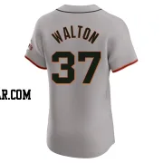 Donovan Walton Men's San Francisco Giants Gray Elite Road Jersey