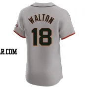 Donovan Walton Men's San Francisco Giants Gray Elite Road Jersey