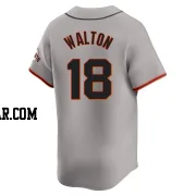 Donovan Walton Men's San Francisco Giants Gray Limited Away Jersey