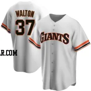 Donovan Walton Men's San Francisco Giants White Replica Home Cooperstown Collection Jersey