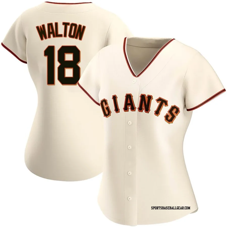 Donovan Walton Women's San Francisco Giants Cream Replica Home Jersey