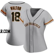 Donovan Walton Women's San Francisco Giants Gray Authentic Road Jersey