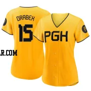 Doug Drabek Women's Pittsburgh Pirates Gold Replica 2023 City Connect Jersey