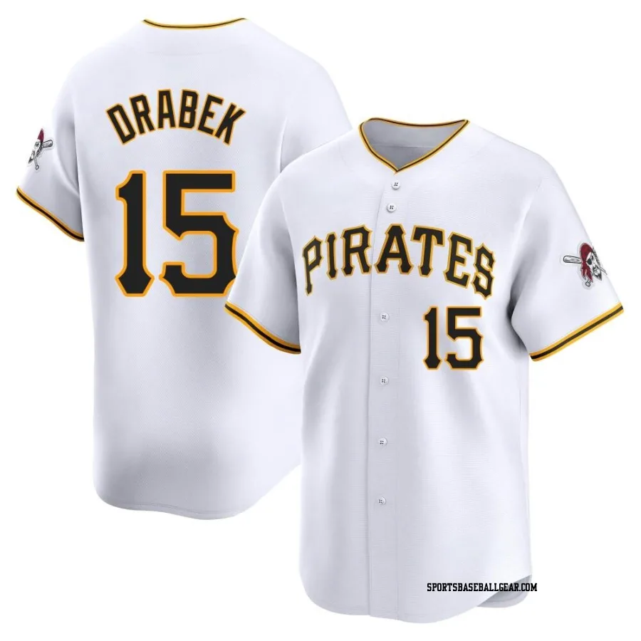 Doug Drabek Youth Pittsburgh Pirates White Limited Home Jersey