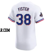 Doug Fister Men's Texas Rangers Gold Elite White 2024 Collection Jersey