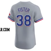 Doug Fister Men's Texas Rangers Gray Elite Road Jersey