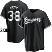 Doug Fister Men's Texas Rangers White Replica Black 2023 World Series Champions Jersey